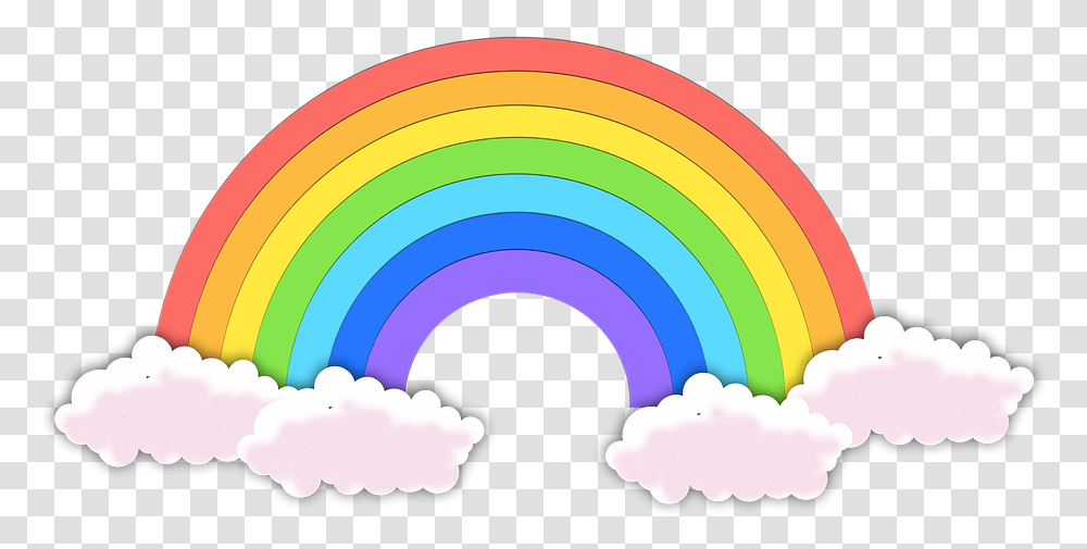 Rainbow Cloud The Sky Color Gradient, Nature, Outdoors, Purple, Graphics Transparent Png