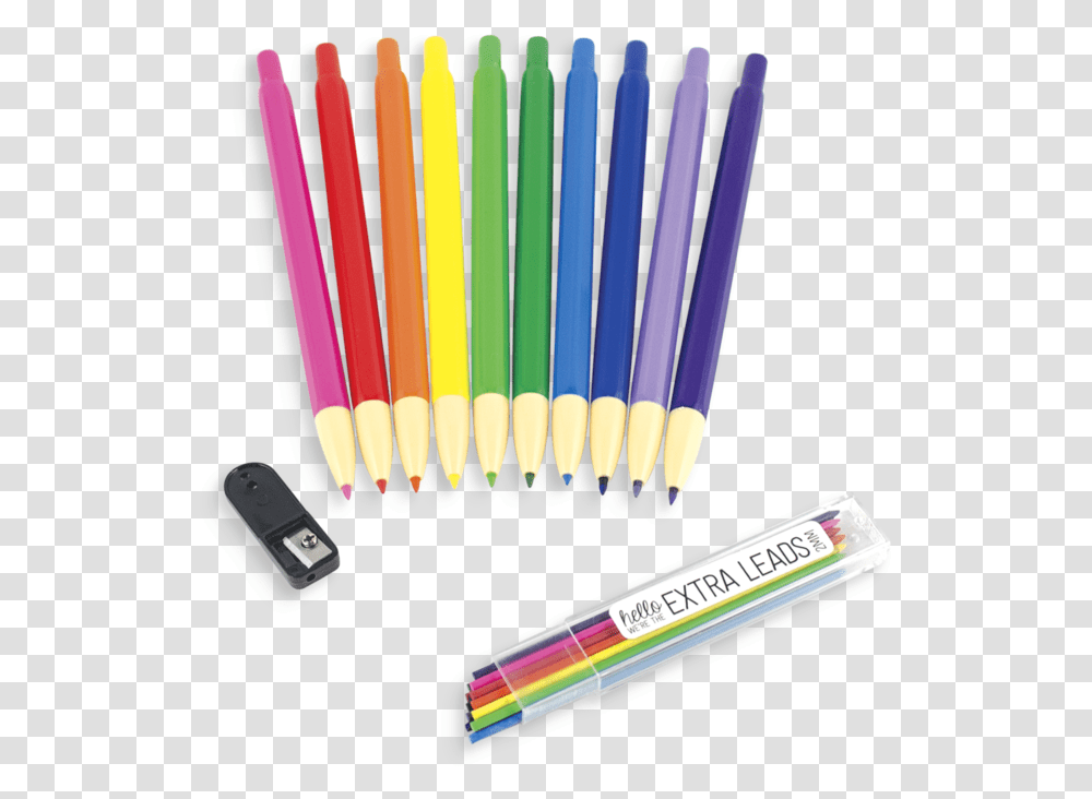 Rainbow Colored Pencils Mechanical, Mobile Phone, Electronics, Cell Phone, Brush Transparent Png