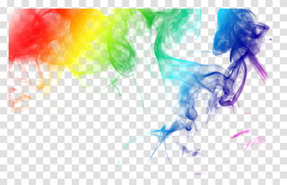 Rainbow Colored Smoke Rainbow Smoke, Graphics, Art, Light, Green Transparent Png