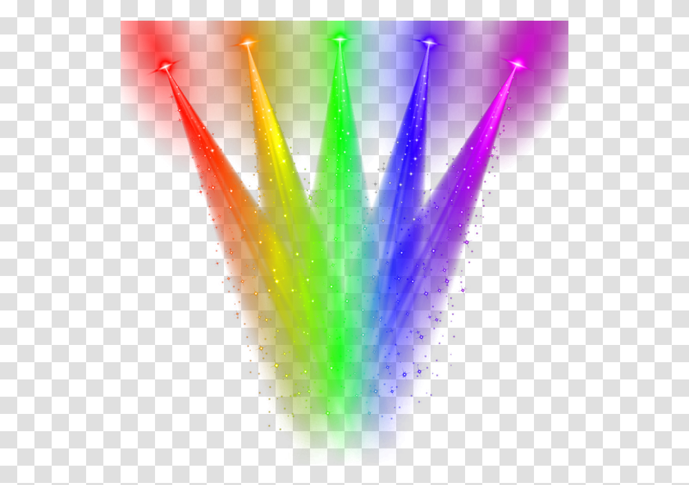 Rainbow Colorful Starlight Luminous Effect Lightning, Lighting, Flare Transparent Png