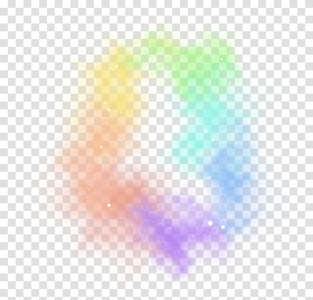 Rainbow Colorsmoke Galaxy Planet Glitter Starlight Color Splash Color Background, Bonfire, Flame Transparent Png