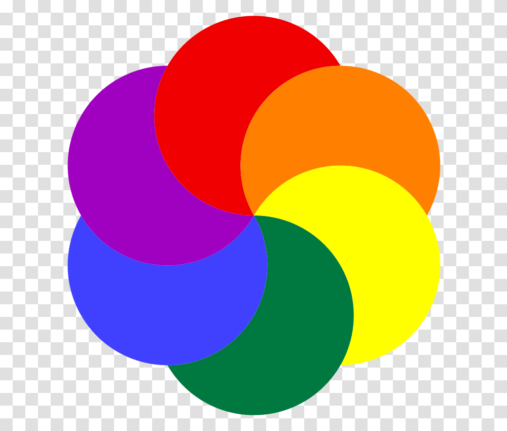 Rainbow Colours On Circle, Balloon, Sphere Transparent Png
