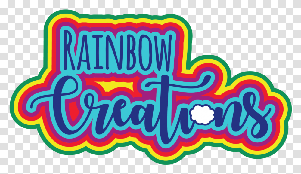 Rainbow Creations Crafting Supplies And Gifts, Label, Light, Neon Transparent Png