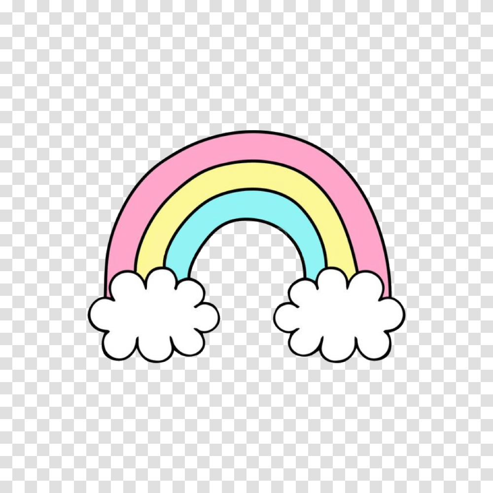 Rainbow Cute Cloud Rainbows Clipart Rainbowclipart Islamic Council Of South Africa, Graphics, Logo, Symbol, Text Transparent Png