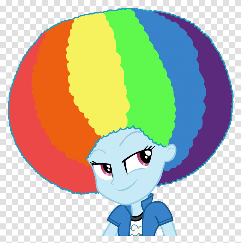 Rainbow Dash Afro, Hair, Ball, Balloon Transparent Png