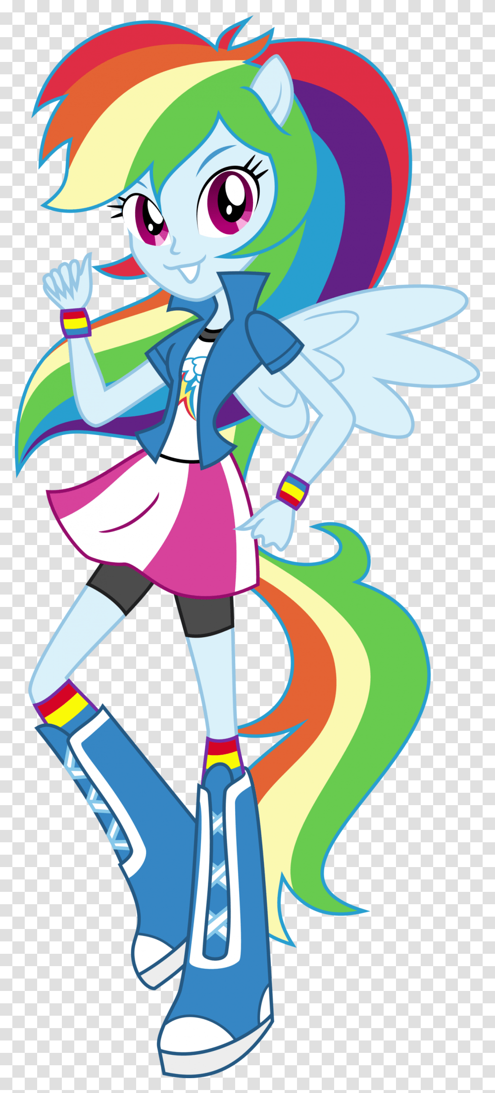 Rainbow Dash Equestria Girl Pony Up, Comics, Book Transparent Png