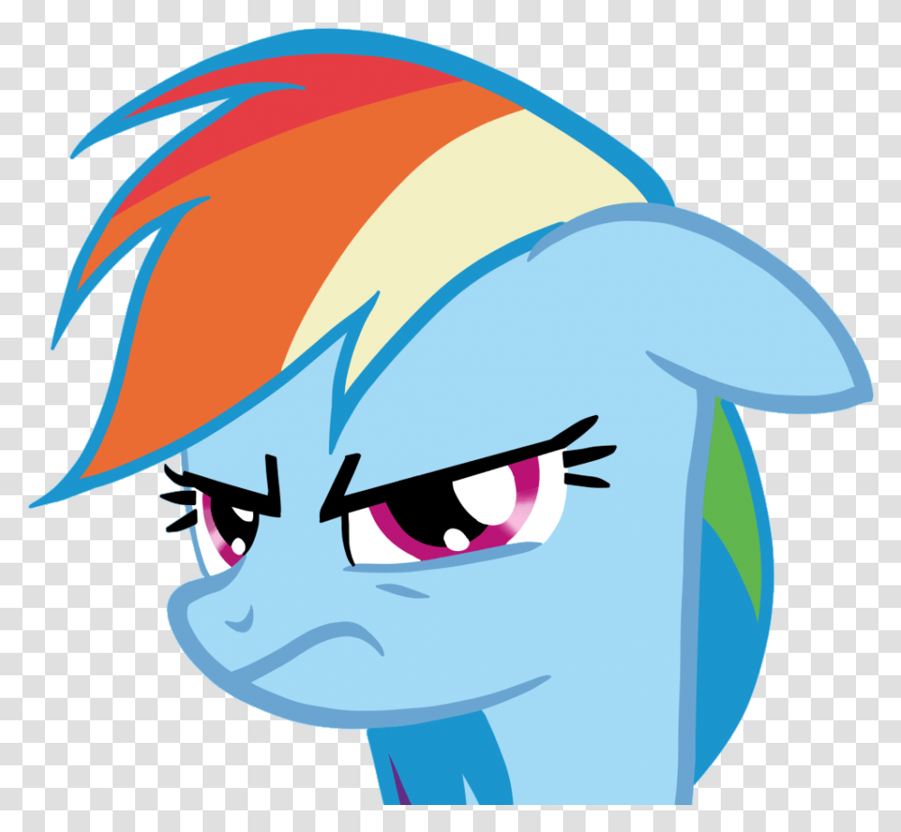 Rainbow Dash Is Angry Clipart Best Clipart Best Mlp Rainbow Dash Surprised, Clothing, Apparel, Graphics, Mammal Transparent Png