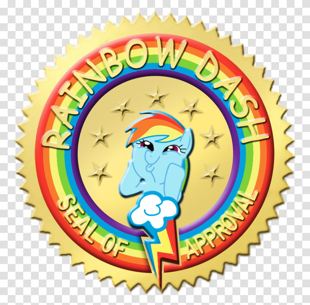 Rainbow Dash Rarity Pinkie Pie Clip Art Rainbow Dash Seal Of Approval, Label, Poster Transparent Png