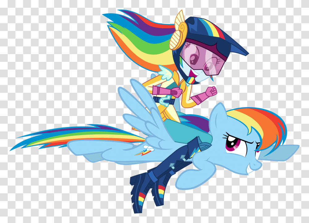 Rainbow Dash Riding Rainbow Dash, Dragon, Costume Transparent Png