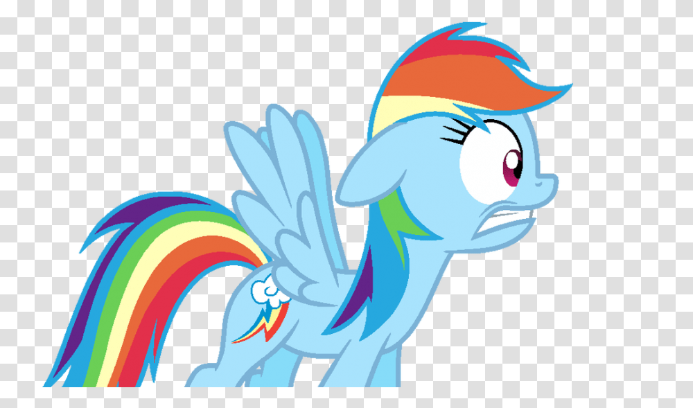 Rainbow Dash Shooketh, Drawing, Animal Transparent Png