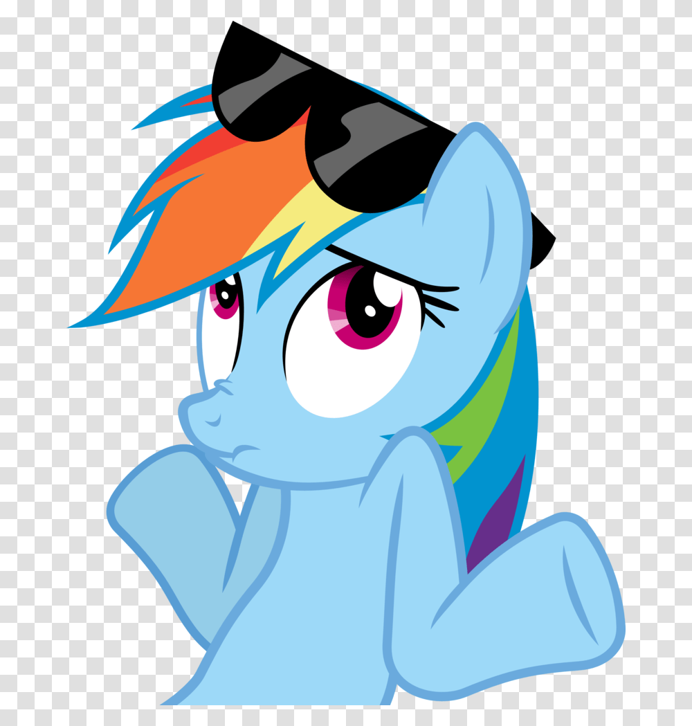 Rainbow Dash Shrug Vector, Animal, Mammal Transparent Png