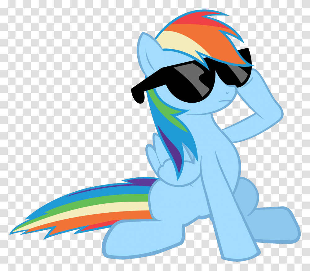 Rainbow Dash Sunglasses Vector By Saksib My Little Pony Rainbow Dash Cool, Goggles, Accessories, Helmet Transparent Png