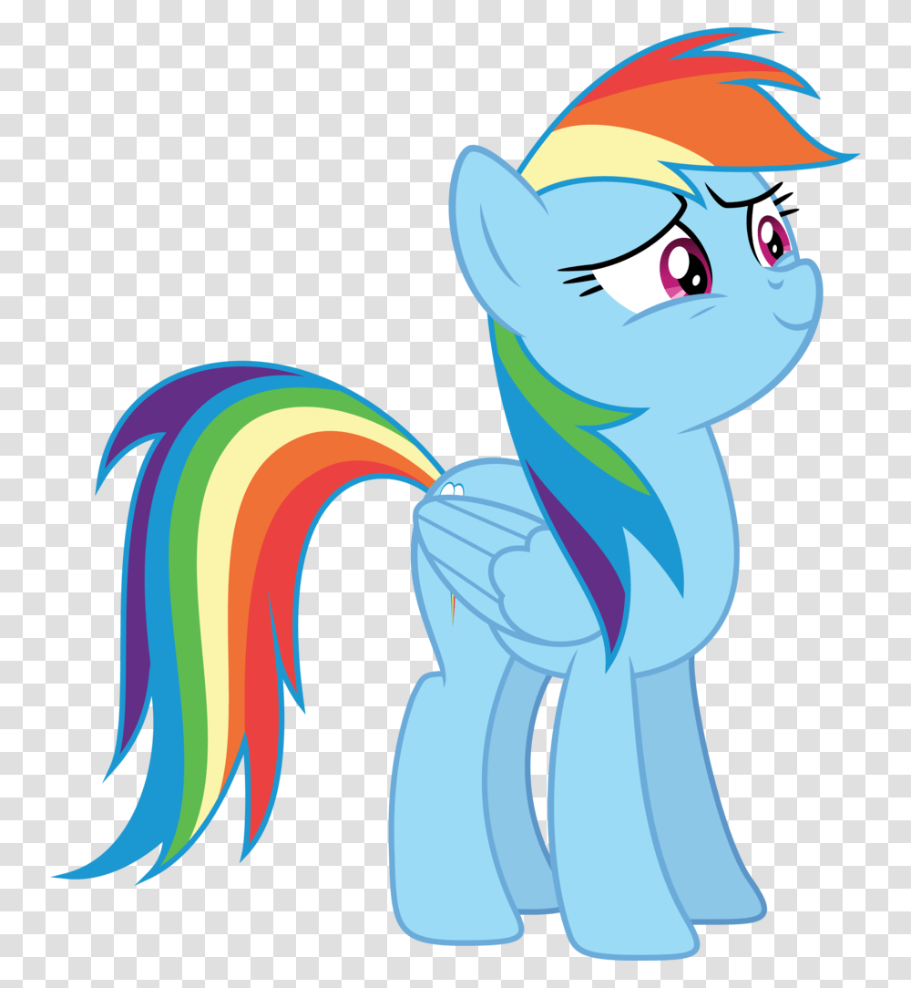 Rainbow Dash Vector Mlp Standing At Attention Base, Elf Transparent Png