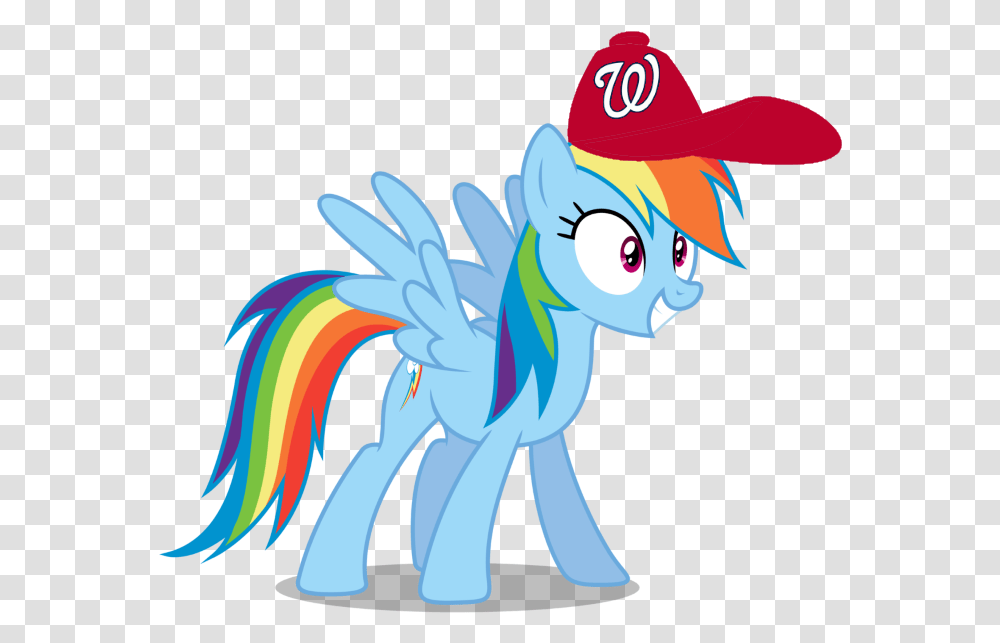 Rainbow Dash Wearing A Washington Nationals Cap Mlp Rainbow Dash Excited, Hat Transparent Png