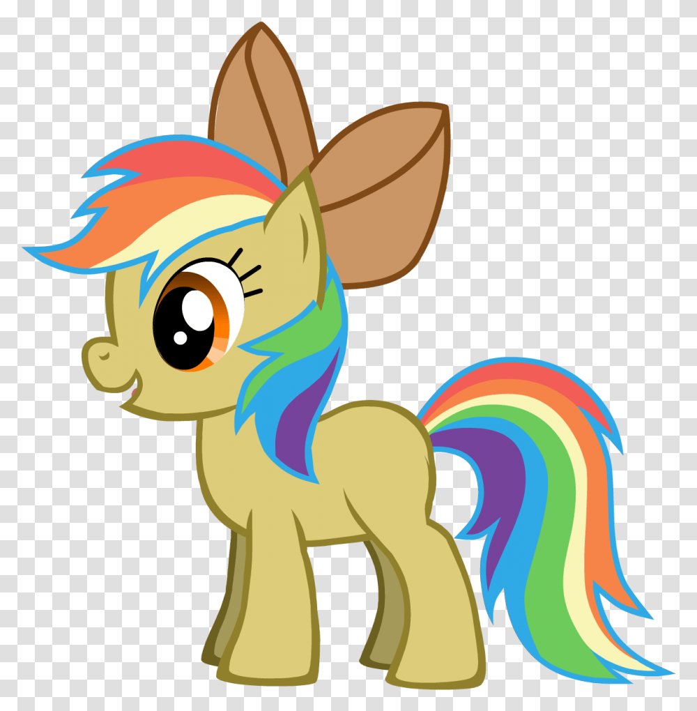 Rainbow Dash Without Wings, Mammal, Animal Transparent Png