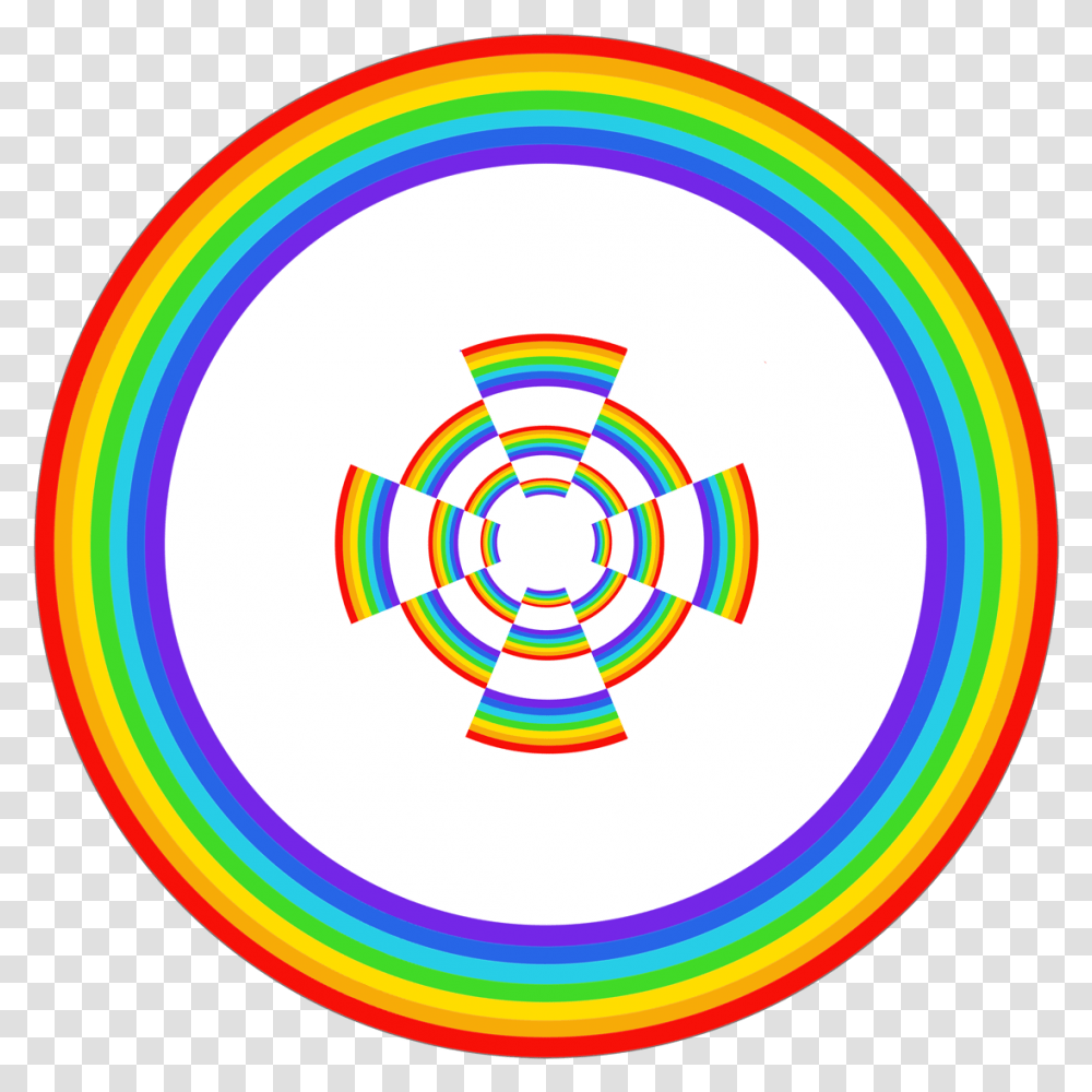 Rainbow Download Circle, Light, Frisbee, Toy, Sphere Transparent Png