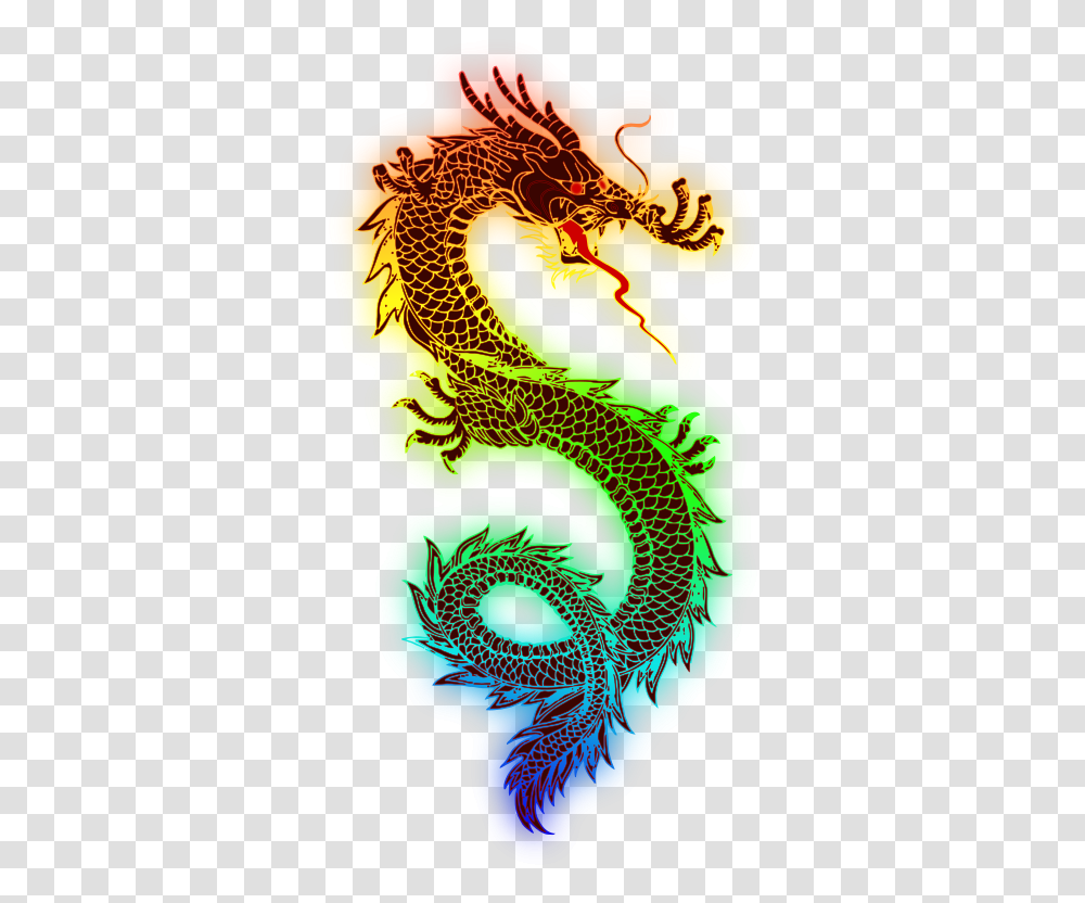 Rainbow Dragon Clip Arts For Web Rainbow Dragon Tattoo, Person, Graphics, Drawing, Modern Art Transparent Png