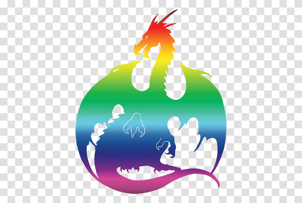 Rainbow Dragon Mugs Dragon Rainbow Silhouette, Person, Human, Poster, Advertisement Transparent Png