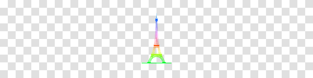Rainbow Eiffel Tower, Architecture, Building, Road, Tarmac Transparent Png