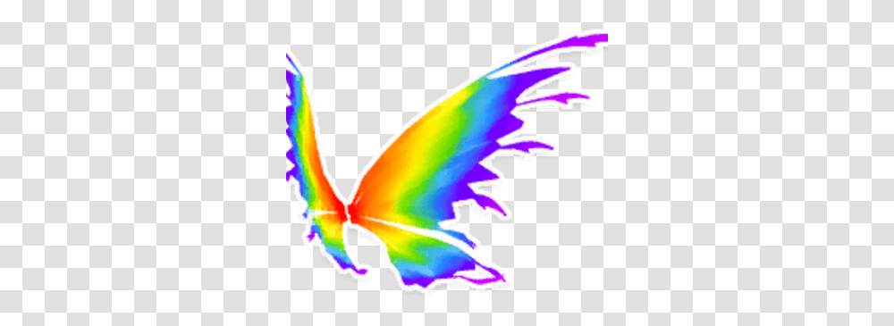 Rainbow Fairy Wings Garden Paws Wiki Fandom Bird, Graphics, Art, Pattern, Symbol Transparent Png