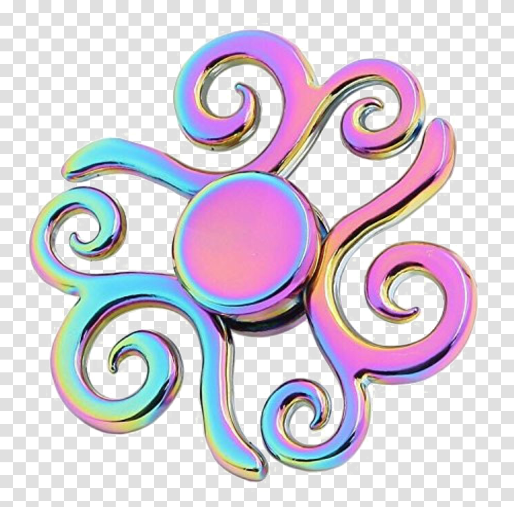 Rainbow Fidget Spinner Image With Background Cool Fidget Spinner Designs, Doodle, Drawing Transparent Png