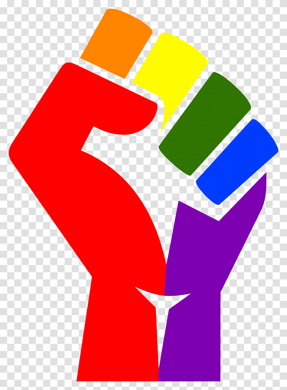 Rainbow Fist Remixed Icons, Number, Hand Transparent Png