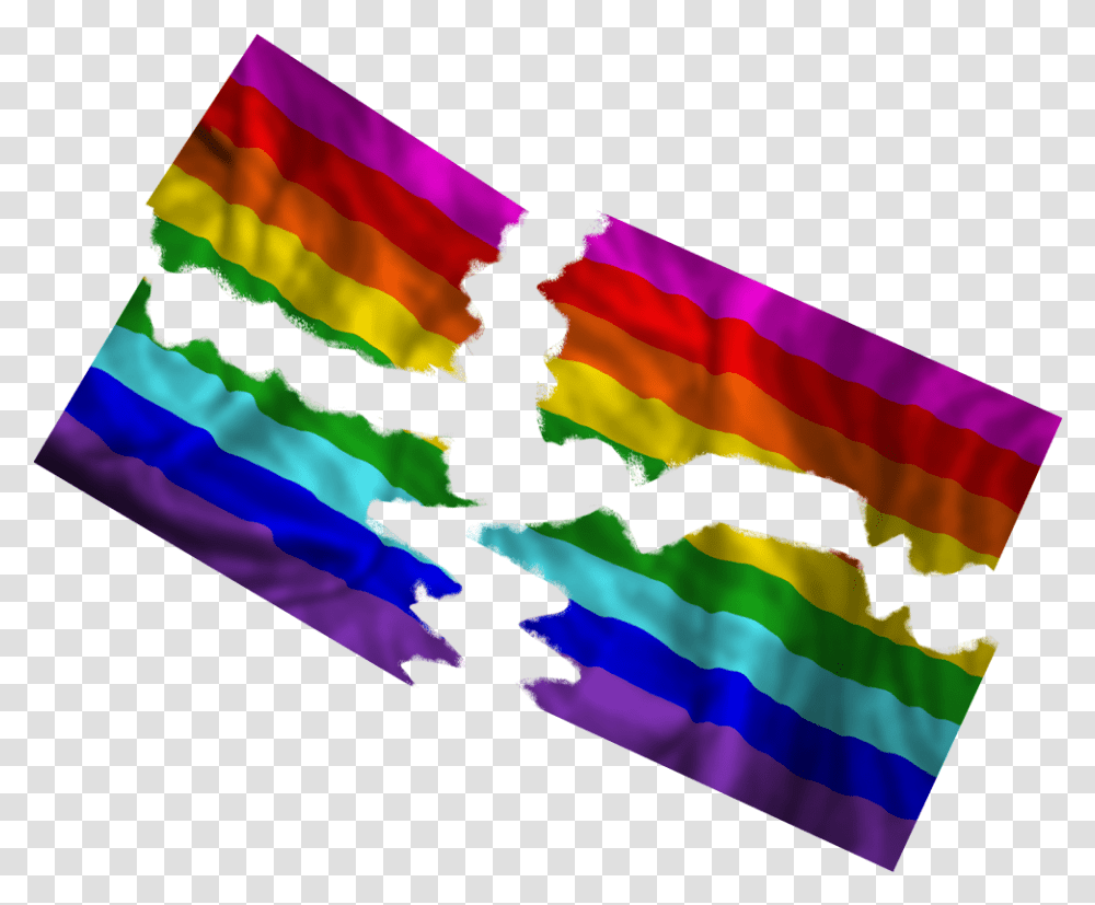 Rainbow Flag By Cjf20 Torn Rainbow Flag, Outdoors, Nature Transparent Png