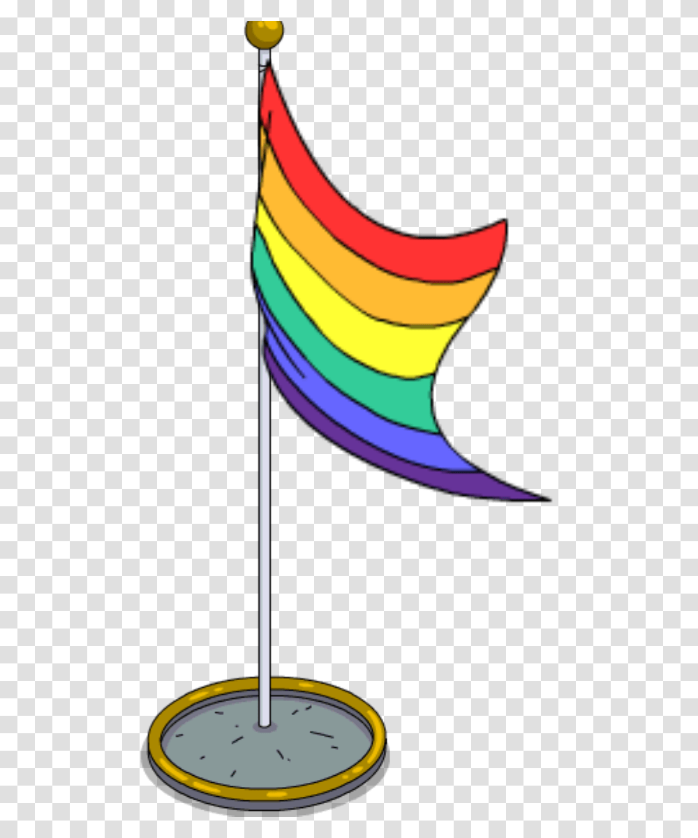 Rainbow Flag Pole Simpsons Tapped Out Addictsall Things, Light, Clock Tower Transparent Png