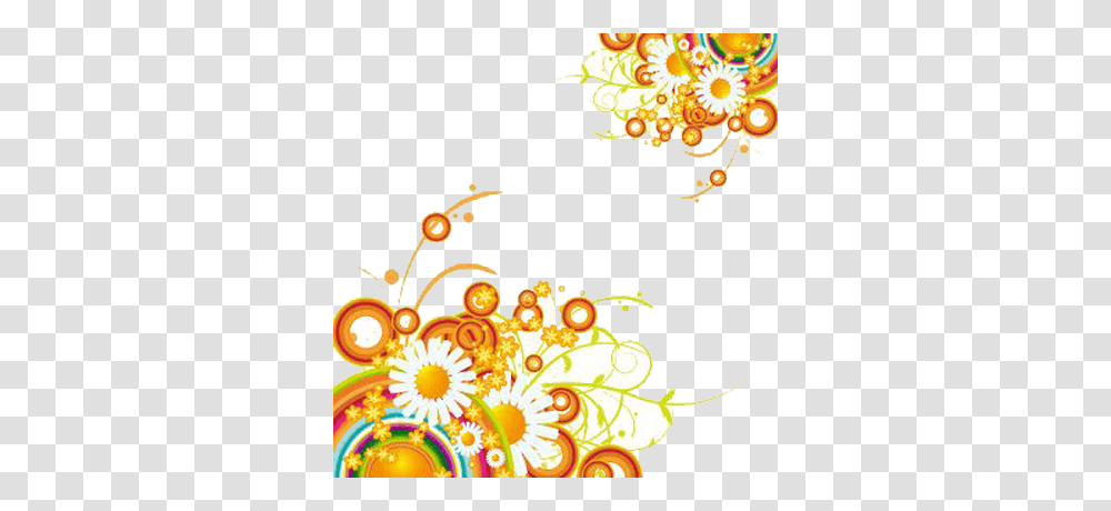 Rainbow Flower, Floral Design, Pattern Transparent Png