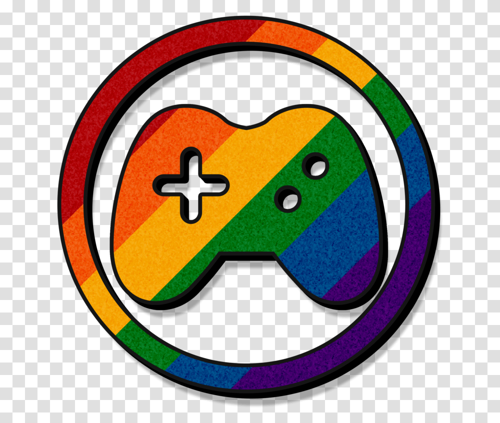 Rainbow Game Controller Icon By Lovemystarfire Rainbow Controller, Logo, Trademark, Badge Transparent Png