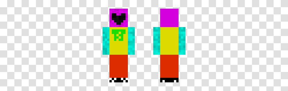 Rainbow Girl Heart Minecraft Skins, Number Transparent Png