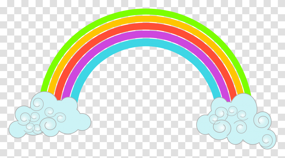 Rainbow Hd Clipart Download Rainbow Clipart, Toy, Frisbee, Light, Hula Transparent Png