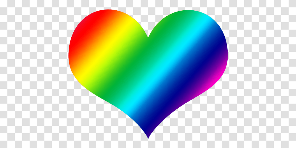 Rainbow Heart Arc Corazon De Arco Iris, Balloon, Light Transparent Png