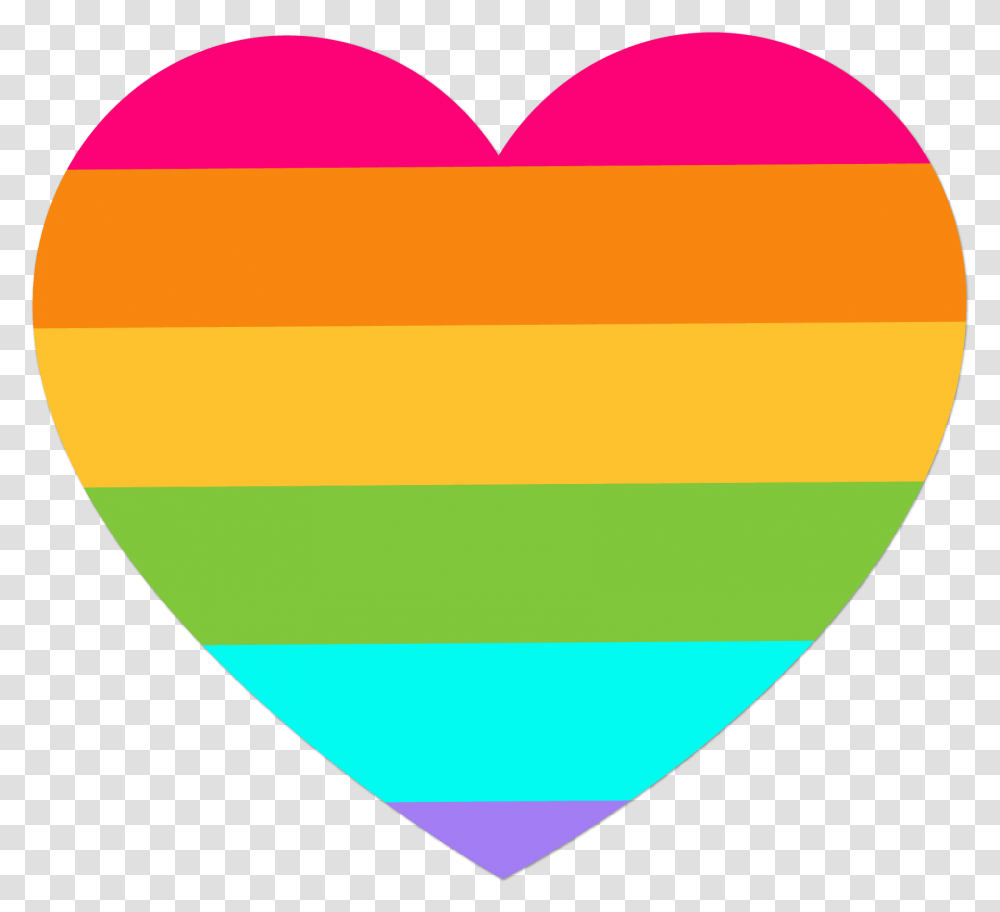 Rainbow Heart Background & Free Rainbow Heart Clear Background, Plectrum, Pillow Transparent Png