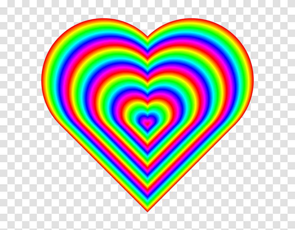 Rainbow Heart Clip Art Free Cliparts, Light, Rug, Neon, Triangle Transparent Png