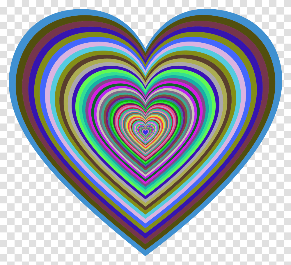 Rainbow Heart Clip Art Image Information, Rug Transparent Png