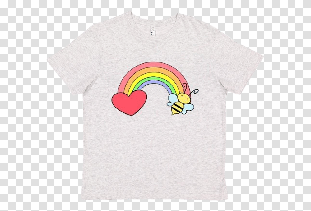 Rainbow Heart, Apparel, T-Shirt, Sleeve Transparent Png