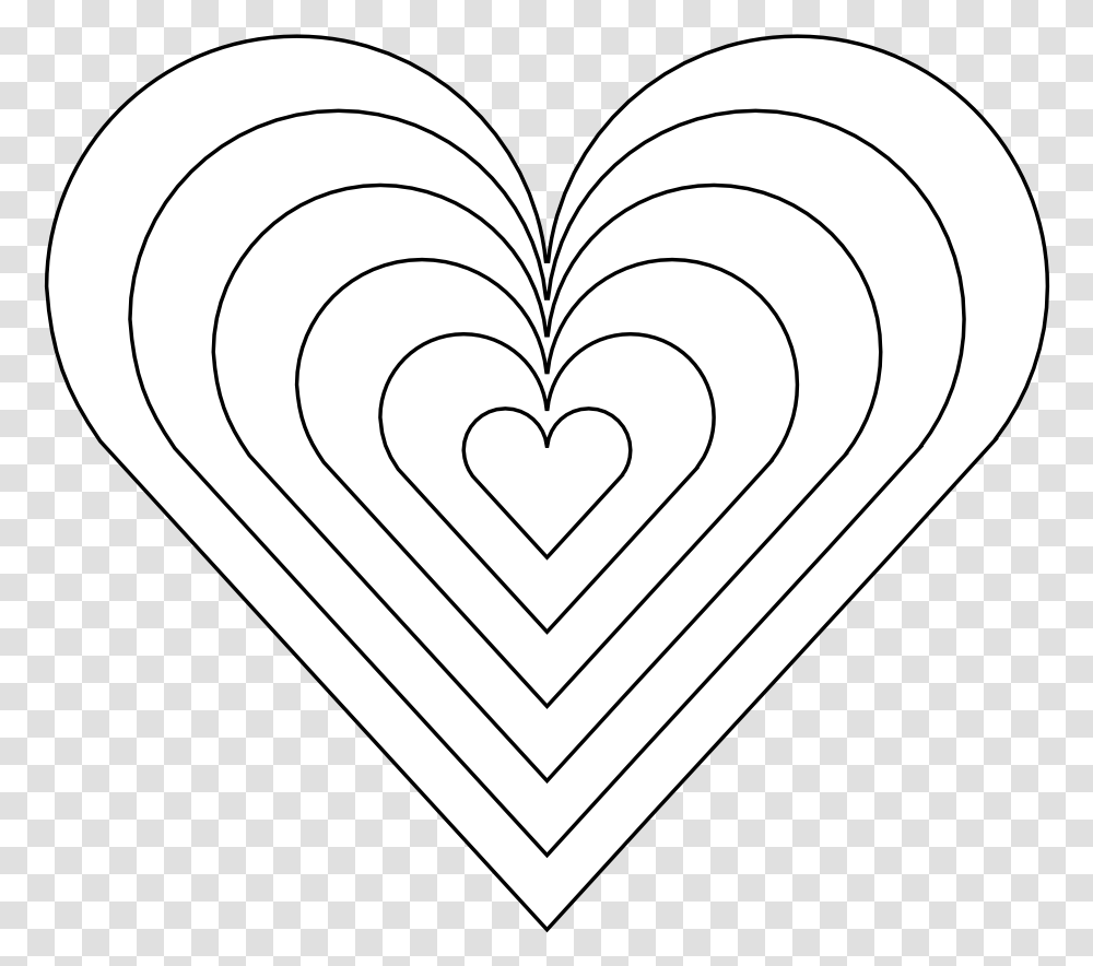 Rainbow Heart Coloring Pages Image Horizontal, Rug Transparent Png