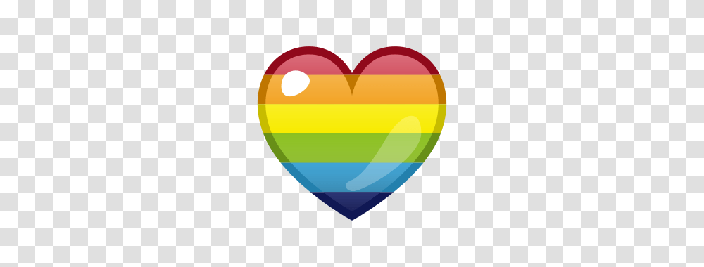 Rainbow Heart Emojidex, Balloon, Light, Plectrum Transparent Png