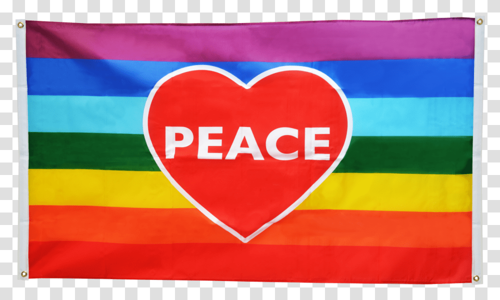 Rainbow Heart Flag Flag For Balcony, Cushion, Word Transparent Png