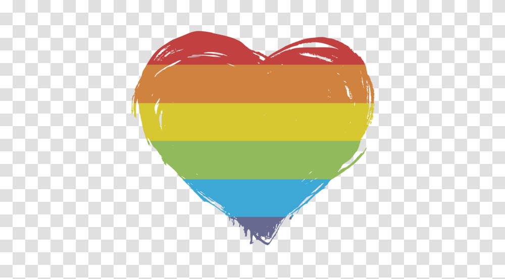 Rainbow Heart Gay Pride Tshirt Girly, Ball, Balloon, Transportation, Aircraft Transparent Png