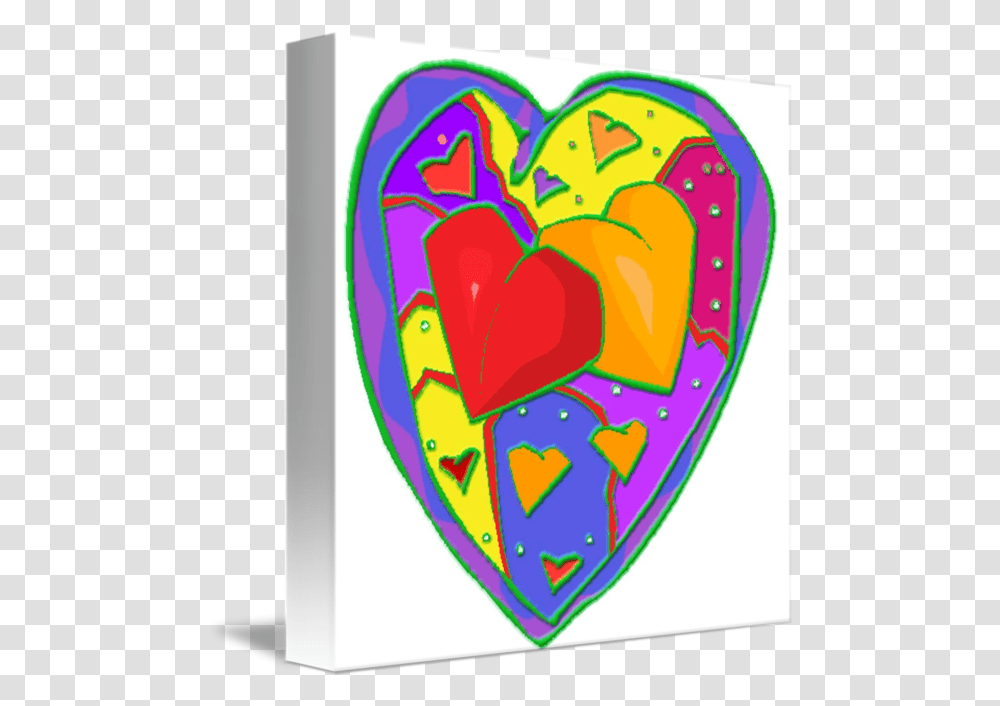 Rainbow Heart Girly, Plectrum, Rubber Eraser Transparent Png