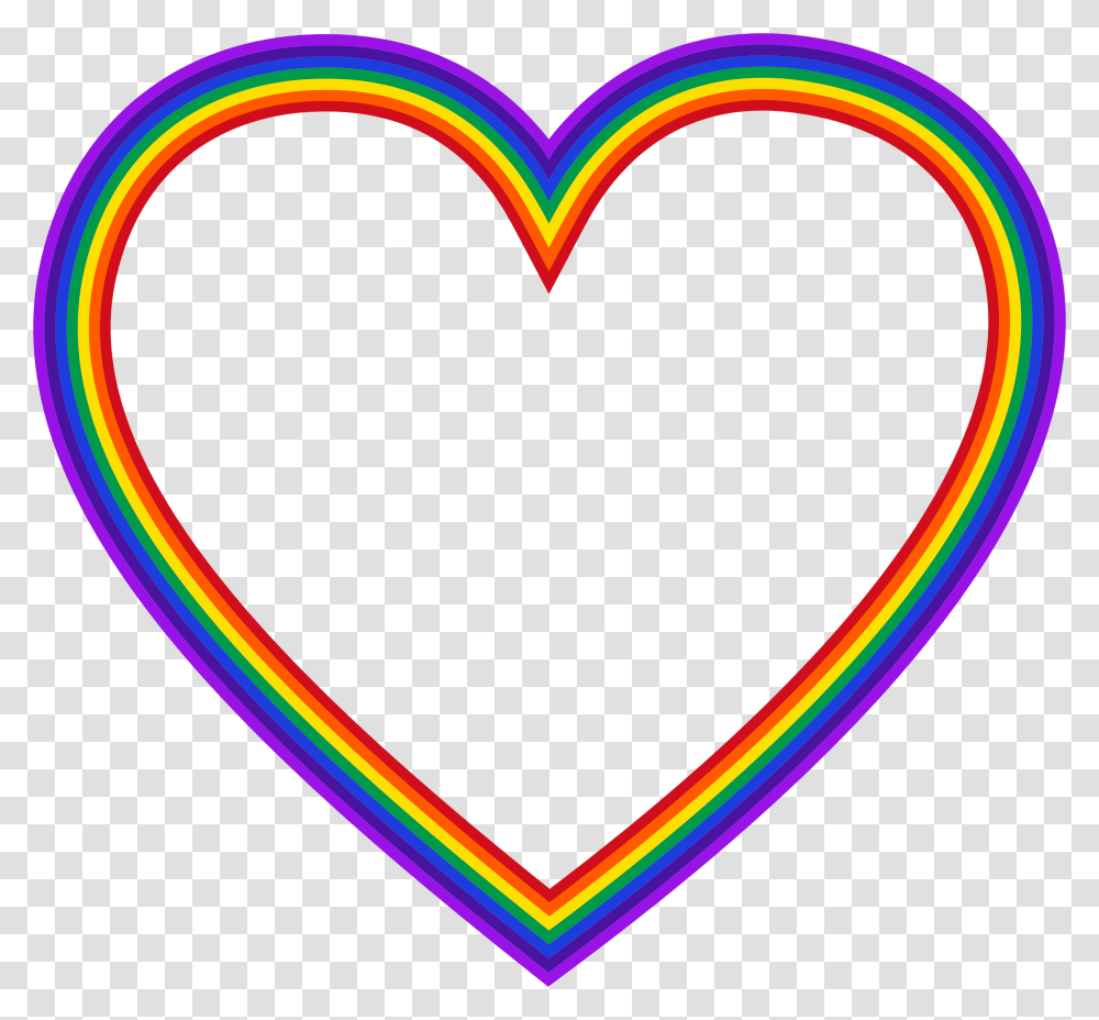 Rainbow Heart Icons Transparent Png
