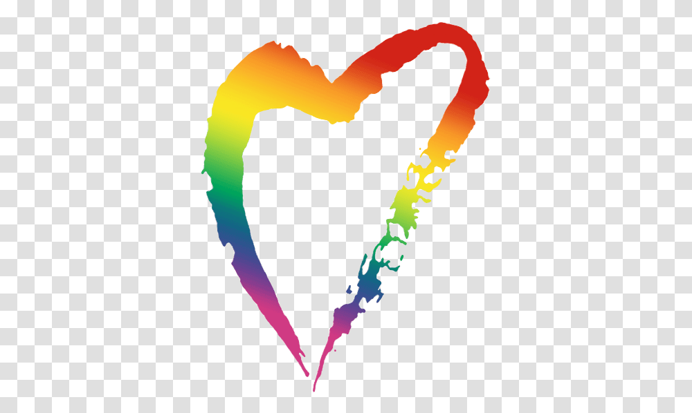 Rainbow Heart, Nature, Outdoors, Plot Transparent Png