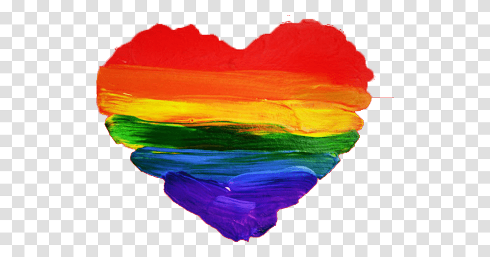 Rainbow Heart Rainbow Paint Brush Strokes, Nature, Mountain, Outdoors, Pattern Transparent Png
