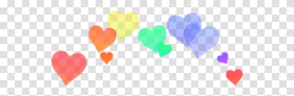 Rainbow Hearts Free For Hearts In The Head, Cushion, Rubber Eraser Transparent Png