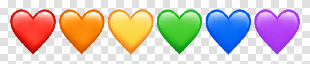 Rainbow Hearts Heart Emoji Emojis Lgbt Lgbtq Rainbow Hearts Emoji, Sweets, Food, Plant, Label Transparent Png