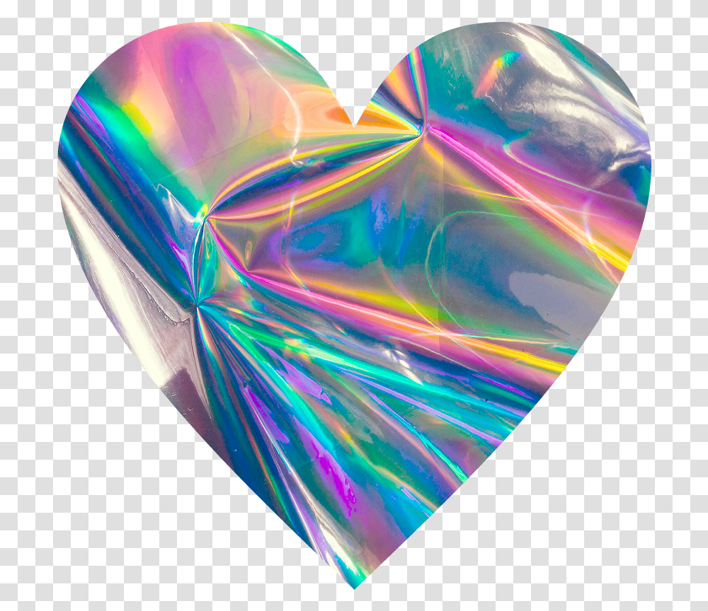 Rainbow Hearts Holographic Heart Holographic Fondos Aesthetic De Colores, Plectrum, Balloon, Graphics, Disk Transparent Png
