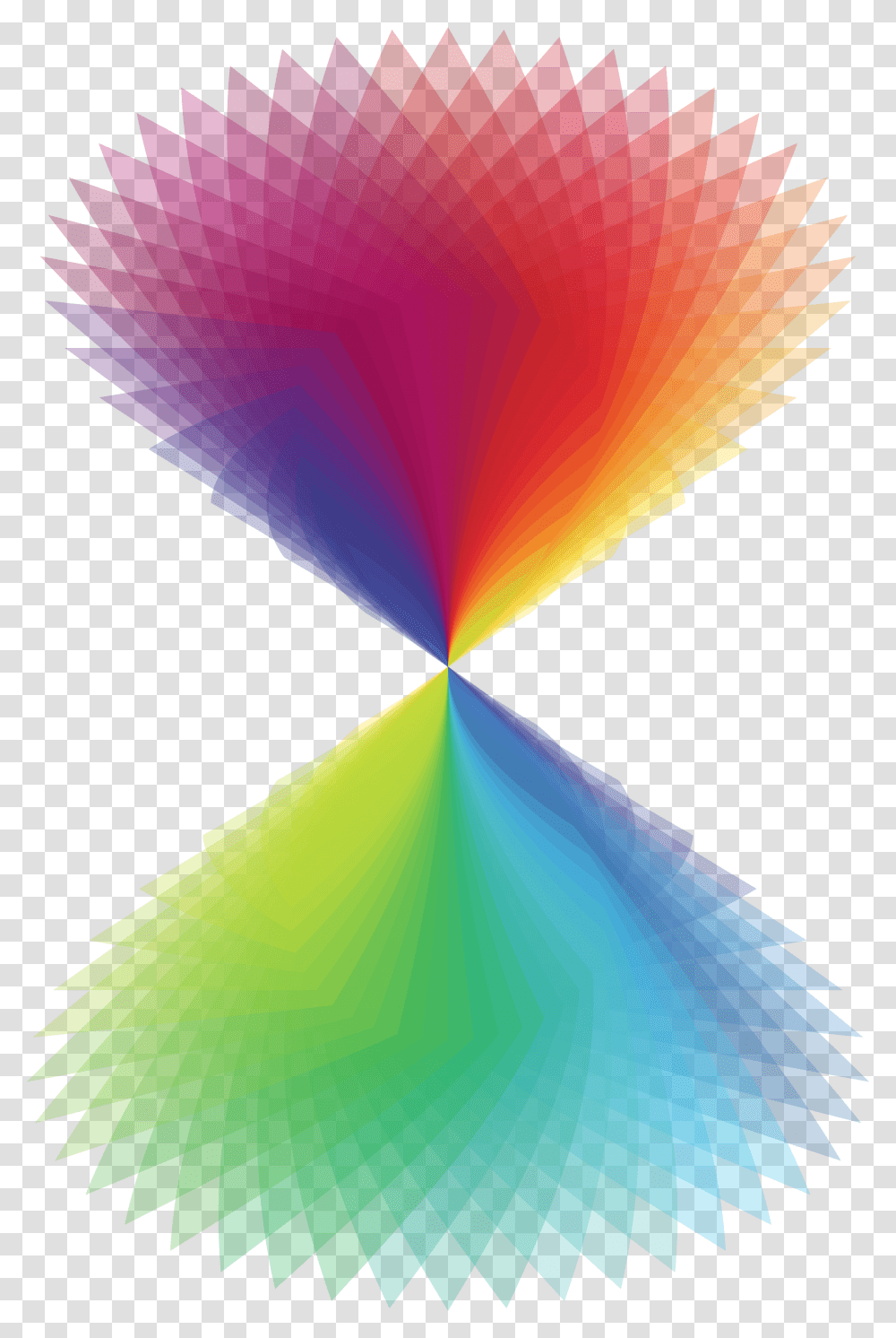 Rainbow Hourglass Clip Arts Rainbow Hourglass, Pattern, Triangle, Ornament Transparent Png