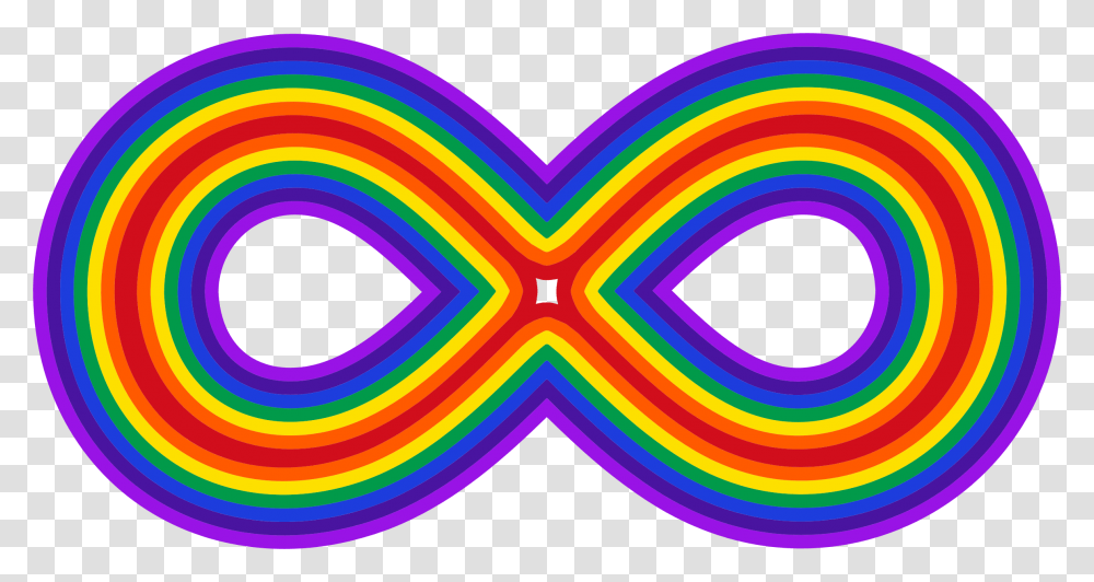 Rainbow Infinity Symbol Icons, Light, Neon Transparent Png